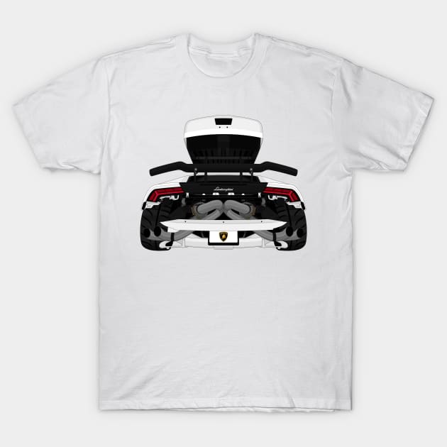 HURACAN WHITE T-Shirt by VENZ0LIC